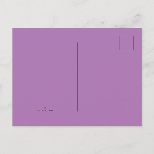 Tijd van feestdag uitnodiging briefkaart (Achterkant)