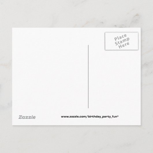 Tijd van feestdag uitnodiging briefkaart (Achterkant)