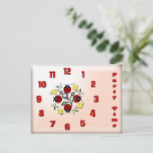 Tijd van feestdag uitnodiging briefkaart (Staand voorkant)