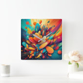 Tijd van geluk vierkante klok (Huis)