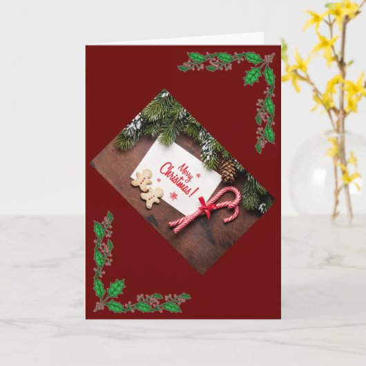 TIJD VAN HET JAAR OM ELKAAR ONDER DE MISTELTEEN TE KAART (Gele Bloem)