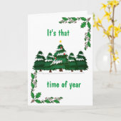 TIJD VAN HET JAAR OM ELKAAR ONDER DE MISTELTEEN TE KAART (Gele Bloem)