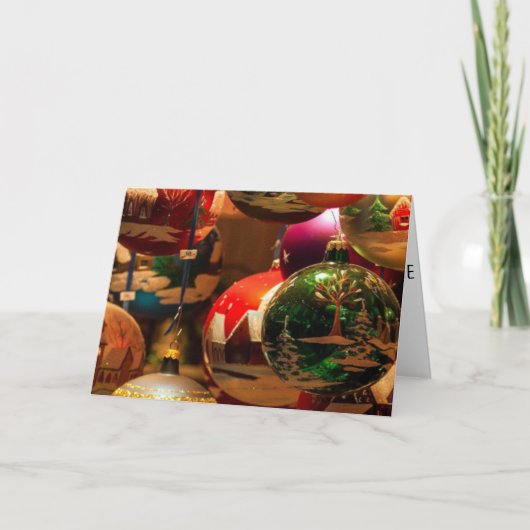 TIJD VAN HET JAAR TOT "DENK VAN U" CHRISTMAS FEESTDAGEN KAART (Voorkant)