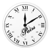 Tijd van Parijs Keramische Knop (Voorkant)