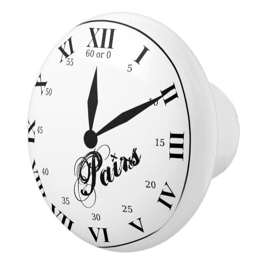 Tijd van Parijs Keramische Knop (Rechts)