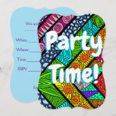 Tijd van partij kaart (Voorkant / Achterkant)