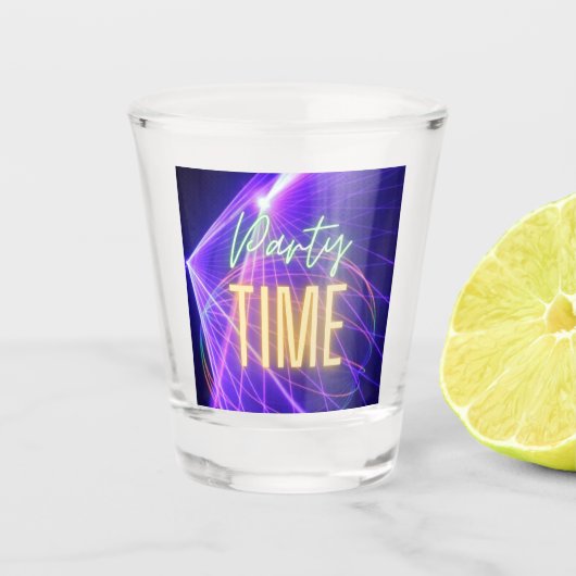 Tijd van partij shot glas (Voorkant)