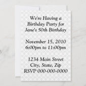 Tijd van Retro Party Kaart (Achterkant)