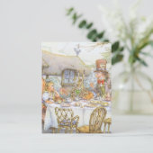 Tijd van theepartij briefkaart (Staand voorkant)