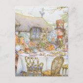 Tijd van theepartij briefkaart (Voorkant)