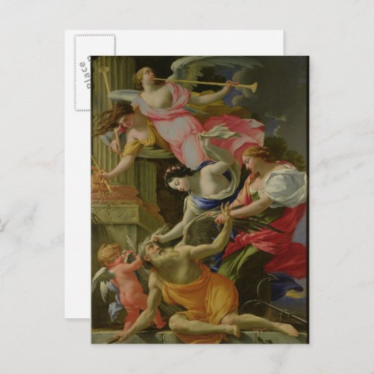 Tijd vanquêt by Love, Venus and Hope Briefkaart (Voorkant / Achterkant)