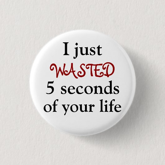 Tijd verkort ronde button 3,2 cm (Voorkant)