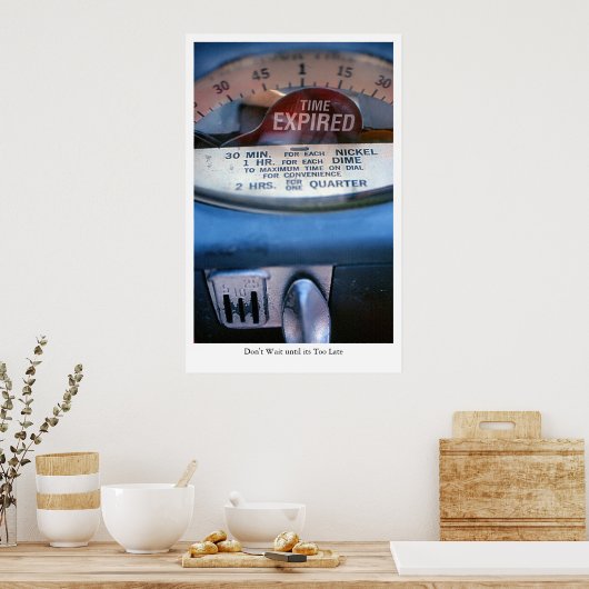 Tijd: verlopen poster (Keuken)