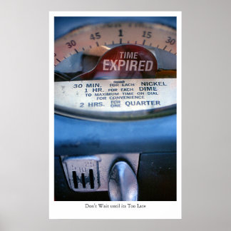 Tijd: verlopen poster