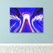 Tijd verstrijken abstracte kunst canvas afdruk (Insitu (Houten vloer))