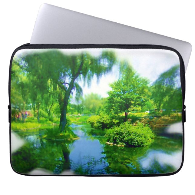 Tijd Verwijderd Van De Stad Laptop Sleeve (Voorkant)