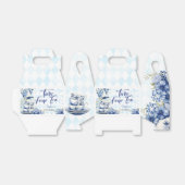 Tijd vier thee, vierde verjaardag voor kinderen bedankdoosjes (Uitgevouwen)