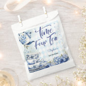 Tijd vier thee, vierde verjaardag voor kinderen bedankzakje (Geknipt)