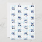 Tijd vier thee, vierde verjaardag voor kinderen kaart (Achterkant)