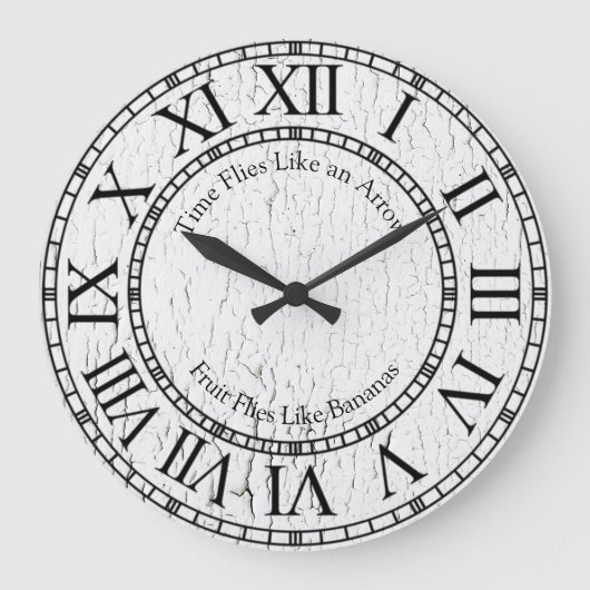 Tijd vliegt als een pijl grote klok (Voorkant)