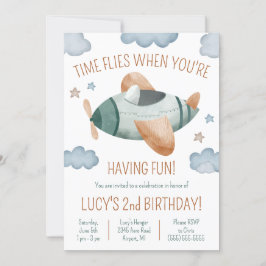 Tijd vliegt als je een vun vliegtuig hebt. kaart