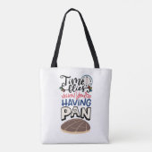 Tijd vliegt als je pantserig bent tote bag (Achterkant)