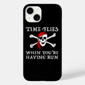 Tijd vliegt als je rum hebt Case-Mate iPhone case (Achterkant)