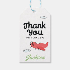 Tijd vliegt helikopter Birthday Hartelijk dank Cadeaulabel