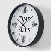 Tijd vliegt Ironic Wall klok (Hoek)