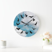 Tijd vliegt Minimale vogelmuur klok (Huis)