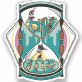 Tijd vliegt Sticker (Voorkant)