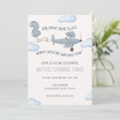 TIJD VLIEGT VERJAARDAG KAART (Staand voorkant)