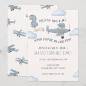 TIJD VLIEGT VERJAARDAG KAART (Voorkant / Achterkant)