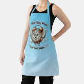  "tijd vliegt wanneer" vliegende klok schort (Insitu)