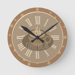 Tijd voor afbreekkussen en bonen ronde klok