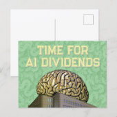 Tijd voor AI-Dividenden Briefkaart (Voorkant / Achterkant)