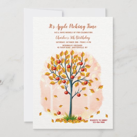 Tijd voor Appels Plukken Kaart (Voorkant)