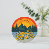 Tijd voor avontuur | kamperen | Reiskosten Feestdagenkaart (Staand voorkant)