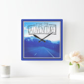 Tijd voor avontuur vierkante klok (Huis)