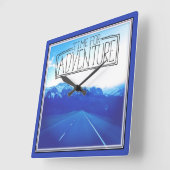 Tijd voor avontuur vierkante klok (Hoek)