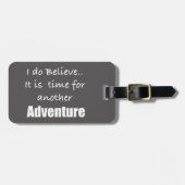 Tijd voor avontuurreiziger bagagelabel (Voorkant horizontaal)