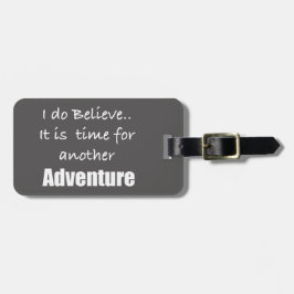 Tijd voor avontuurreiziger bagagelabel