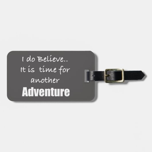 Tijd voor avontuurreiziger bagagelabel (Voorkant horizontaal)