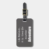 Tijd voor avontuurreiziger bagagelabel (Voorkant verticaal)