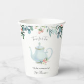 Tijd voor Baby shower van thee Papieren Bekers (Voorkant)