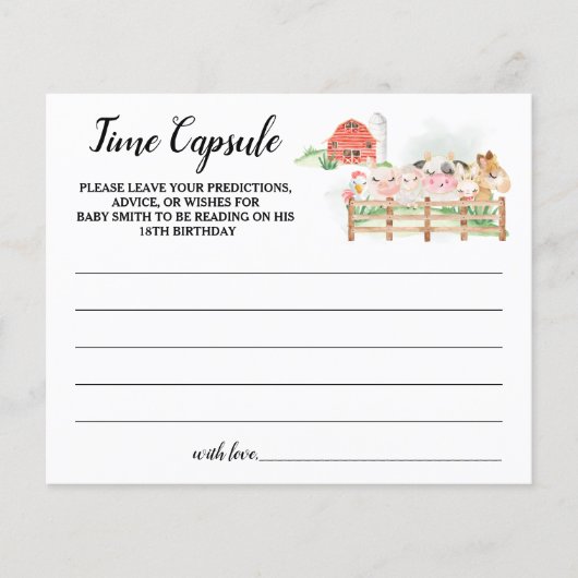 Tijd voor boerderijdieren Capsule Advice voor Baby Flyer (Voorkant)