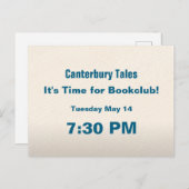 Tijd voor Bookclub Briefkaart (Voorkant / Achterkant)