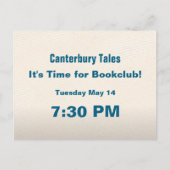 Tijd voor Bookclub Briefkaart (Voorkant)