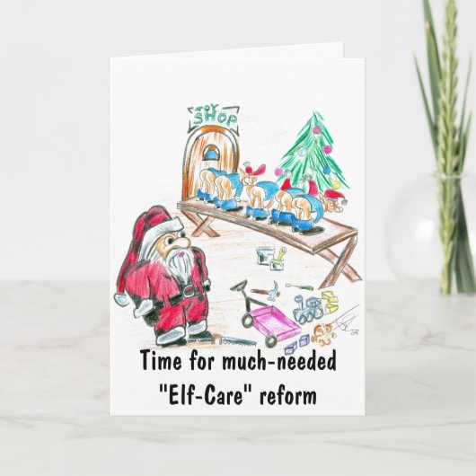 Tijd voor broodnodige "zelfzorg" hervorming feestdagen kaart (Voorkant)