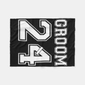 Tijd voor bruiden 2024 bruidegom verlovingsfeest m fleece deken (Voorkant (Horizontaal))